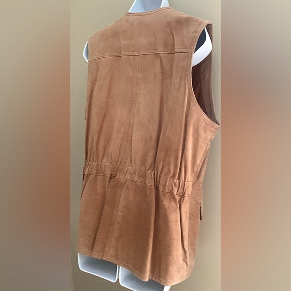 Tan Suede Vest Jacket - Picture 8 of 12